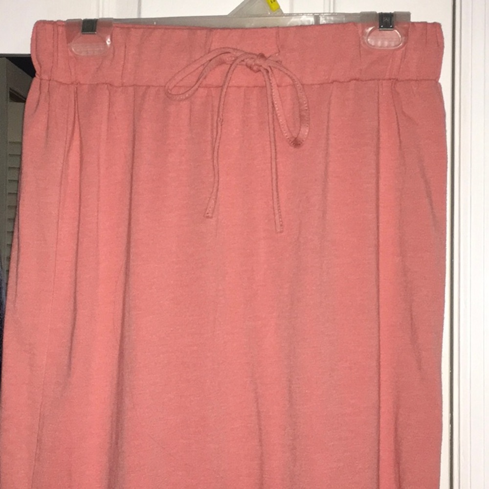 Peach MIDI Skirt
